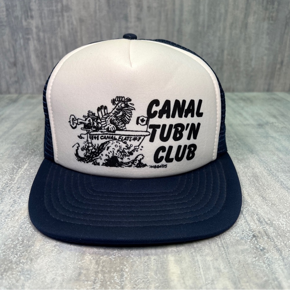 Vintage Canal Tub’n Club 1985 Snap Back Trucker Mesh Foam Tub Racing